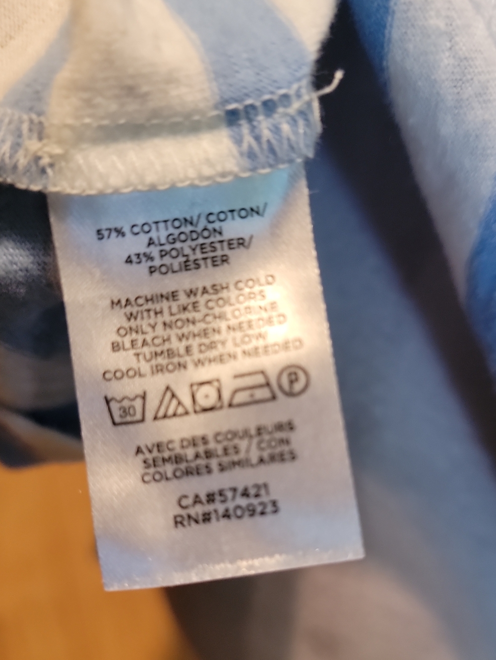 Lou & Grey Light Blue and White Striped Boatneck Tee - Picture 5 of 6
